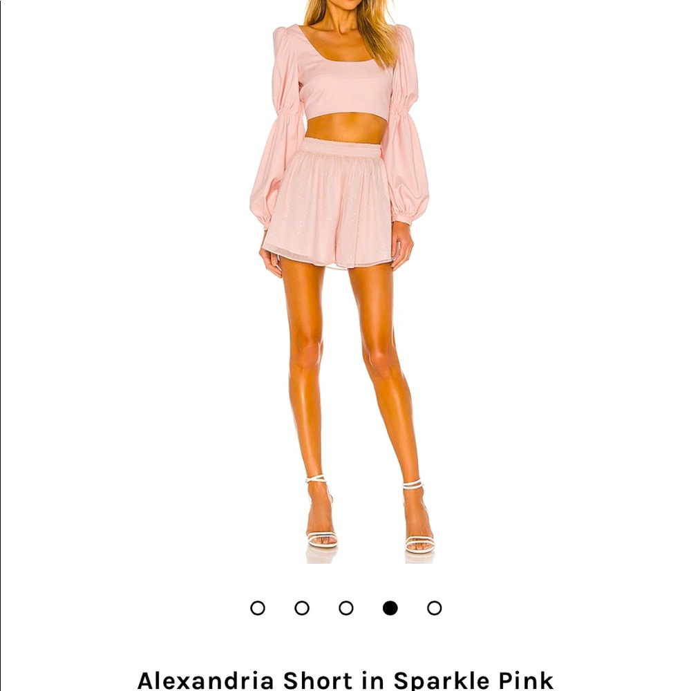 Alexandra short in sparkle pink